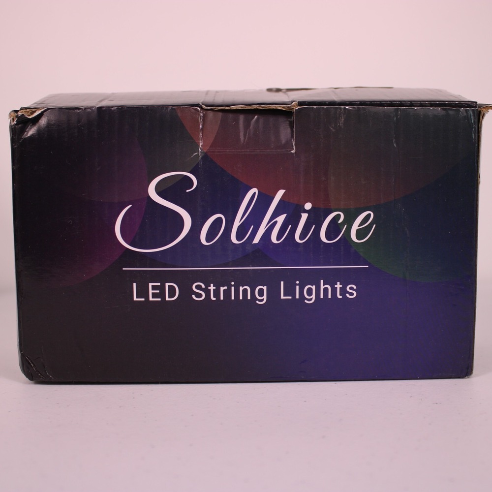 Solhice LED Curtain Lights Outside 40ft x 3ft for Backyard, 600 LED Plug in - Picture 3 of 7